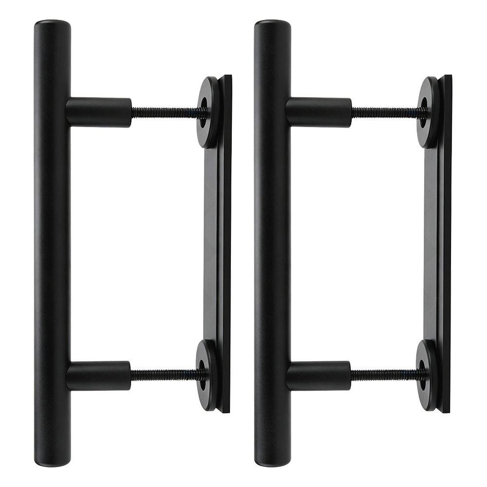2pcs Matte Black Cabinet Door Handle 12 Inch Closet Pull Handle Rustic Barn Door Handle Gate
