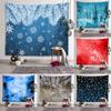 Winter Snowflake Ice Pattern Wall Decor Tapestry Wall Art Personality Tapestry Living Room Bedroom Room Home Decor