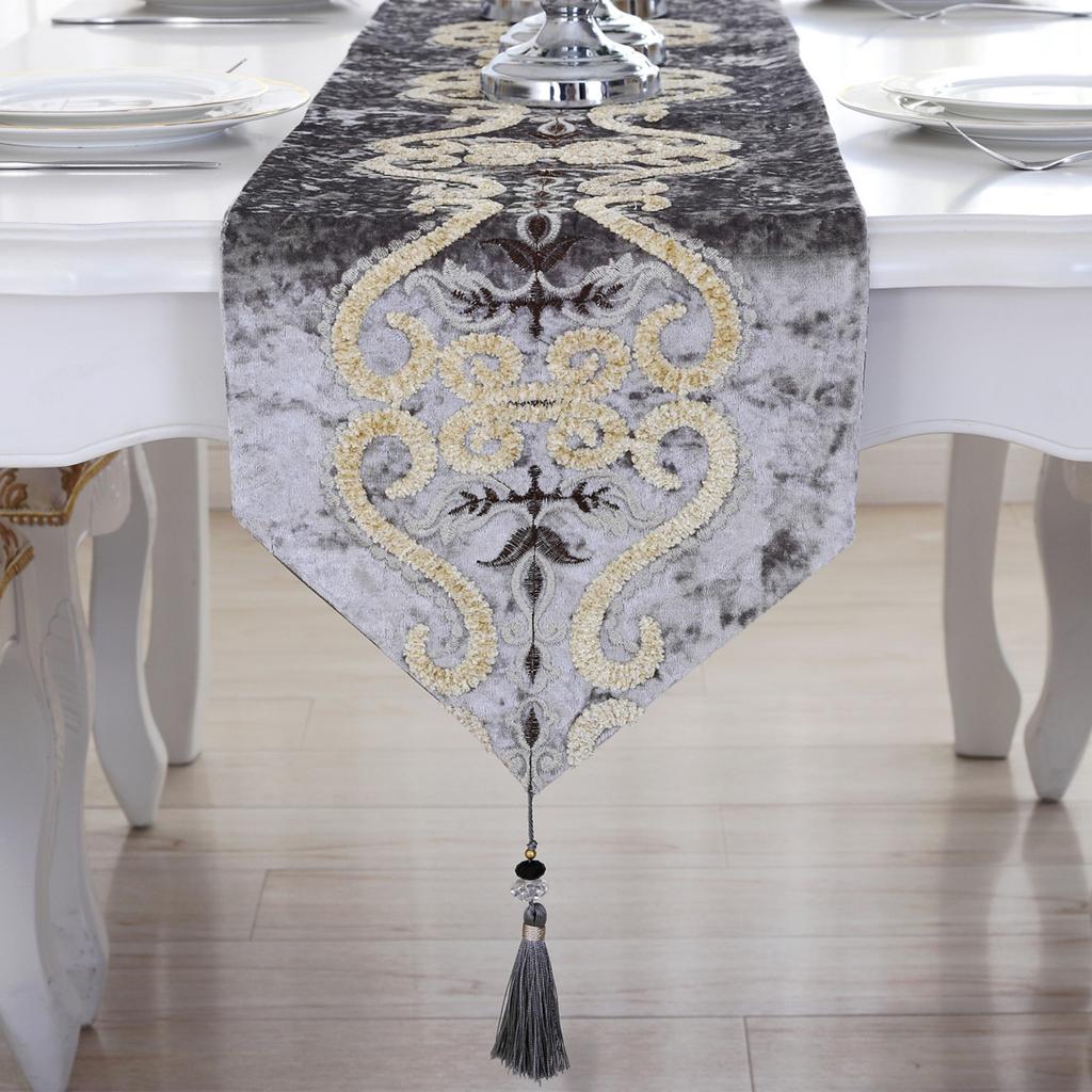 Китайская скатерть-дорожка Morden Высококачественная скатерть-дорожка Длинная полоса Скатерть для обеденного/телевизионного стола/стола Настольное покрытие Ресторанный декор Принадлежности