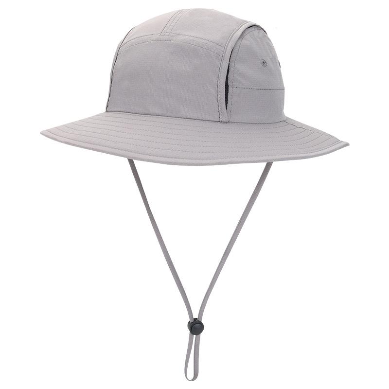 Шляпа Уличная Повседневная Летняя Быстросохнущая Дышащая Многофункциональная Солнцезащитная Шляпа от Солнца с Большими Полями Унисекс