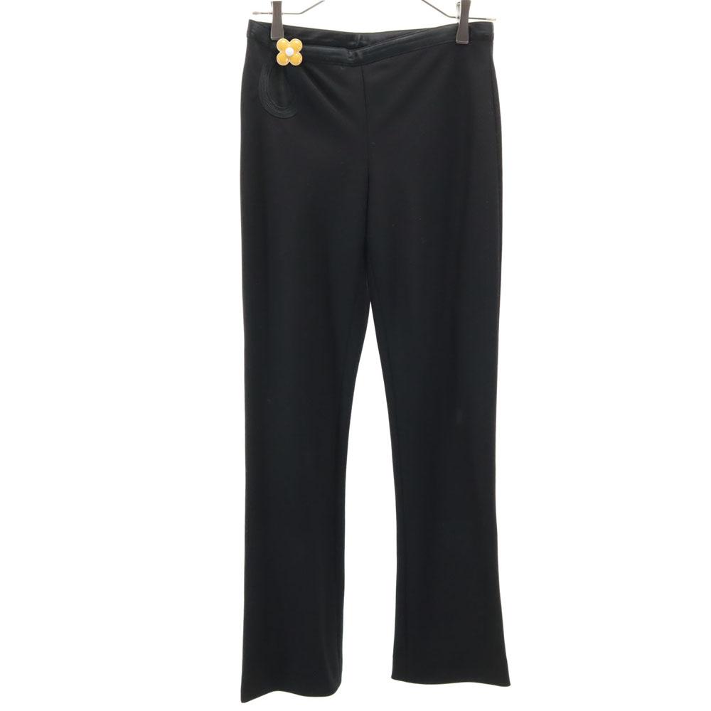 Louis Vuitton French Wool Blend Flare Pants 34 Black Women Used