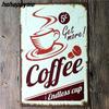 Coffee Menu Metal Plaque Signs House Art License Poster Home Decoration License Plate Tin Wall Decor 20*30 CM