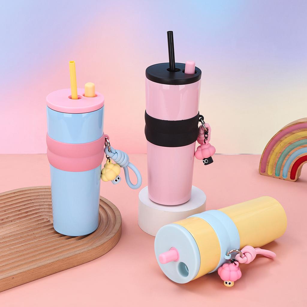 Новый креативный высококачественный термос из нержавеющей стали, портативная веревочная переносная автомобильная чашка, уличный стаканчик со льдом Bully