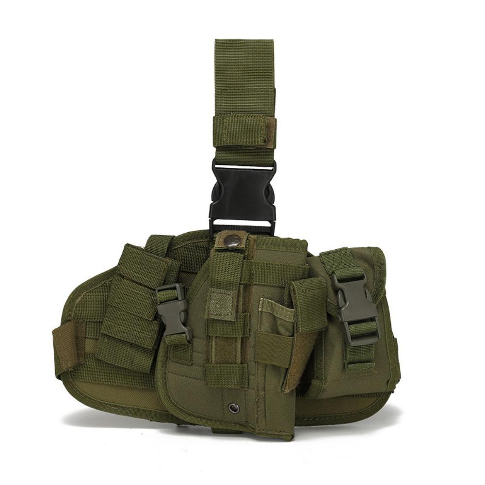 Tactical Camouflage Thigh Leg Bag, MOLLE Modular Leg Holster, Hidden Waist Combo Pack for CS Wargame & Wild Camping