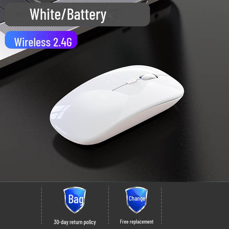 Бесшумная двухрежимная беспроводная Bluetooth-мышь — с возможностью подзарядки для использования дома и в офисе