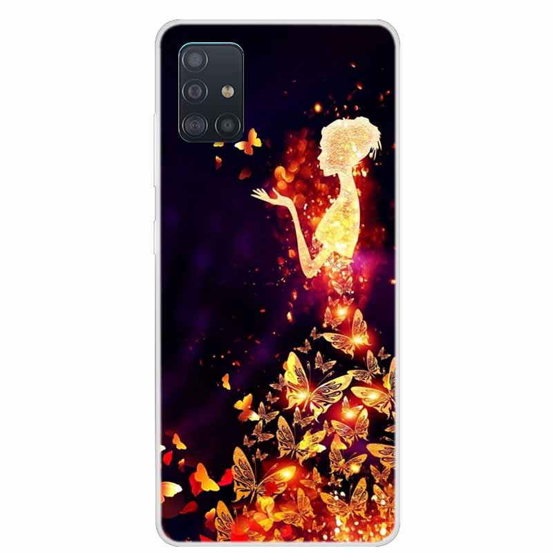 Для чехла Samsung Galaxy A71 A51 M31 Чехол M31S Мягкий силиконовый задний чехол для Samsung A71 M31S Чехол A 51 Ударопрочный чехол M31 Чехол