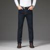 Mens Jeans  Business Regular Straight Full Lenght Jean Casual Denim Trousers Elasticity Stretch Fabric Pant   LY2012