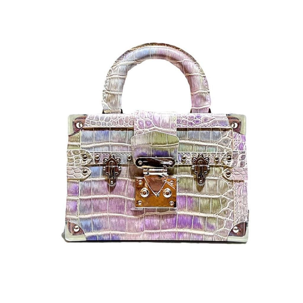 Роскошная женская сумка из натуральной кожи змеи 2025 года - стили 'коробка', 'на плечо' и 'кроссбоди'