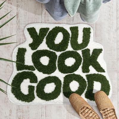 Коврик для ванной You Look Good, противоскользящий коврик для ванной 21x25 дюймов, впитывающий коврик для ванной