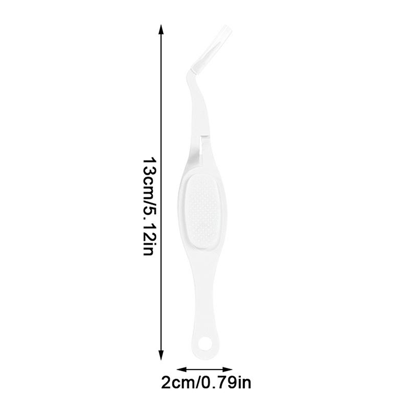 Reverse Tweezers Straight Curved Tweezer X-Shaped Stainless Steel Multifunctional Eyelash Curler Extension Antislip Makeup Tool