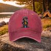 Unisex Duckbill Baseball Cap with Monkey Print  Adjustable Washed Lightweight Hat for Unisex  Women Golf  Casual