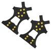 10 Studs AntiSkid Snow Ice Climbing Shoe Spikes Ice Grips Cleats Crampons Shoes Cover(Crampon Non
