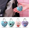 Travel Mini Dial Digits Heart Shaped Lock Code Number Password Combination Padlock Love Luggage Suitcase Metal Safety Lock