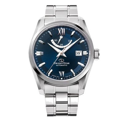 Мужские автоматические часы Orient Star RK-AU0005L, стандартные механические, сделано в Японии, с 2-летней гарантией производителя, темно-синие