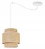 Hanging lamp, chandelier, ceiling lamp, boho jute lampshade