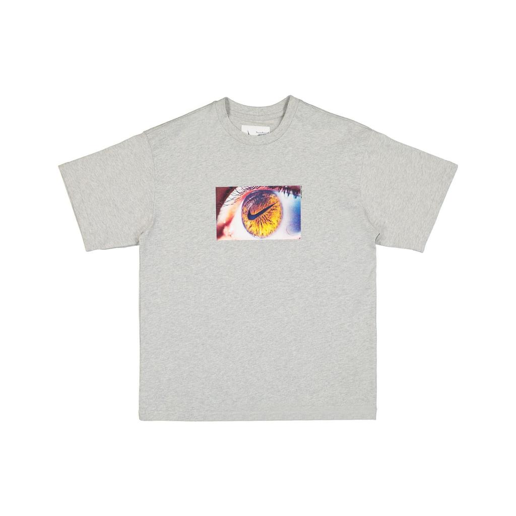 Nike Хлопковая футболка с логотипом NRG Eye Print Мужские топы Серый DX5831-050