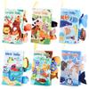 Baby Baby Cloth Book Can'T Be Torn, Sea, Land And Air Tail Cloth Book Flying Animal Palm Book Early Education Toy