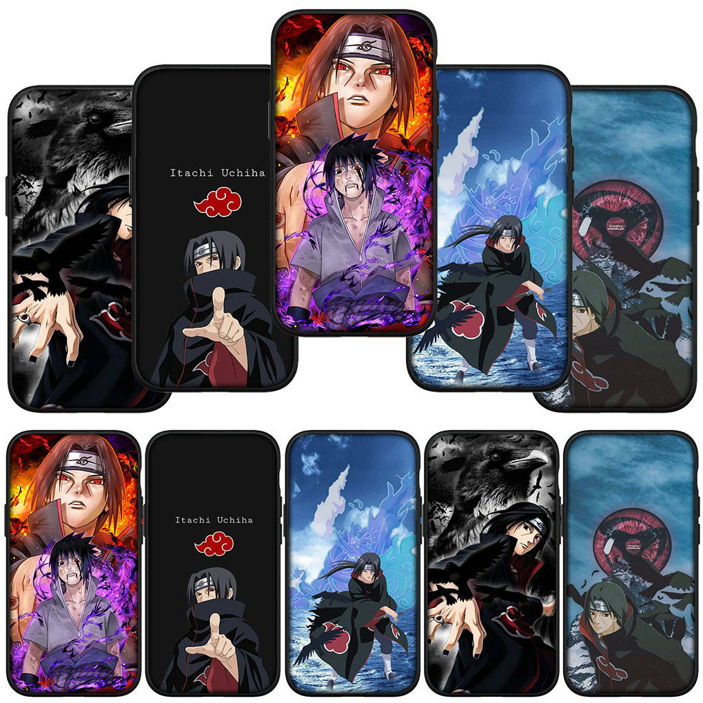 Для iPhone 15 14 Xiaomi Redmi Note 13 12 11 Pro Max X 8 7 XR Samsung Galaxy A15 S24 S23 A05 Huawei OPPO A17 Uchiha Itachi Akatsuki аниме-чехол для телефона