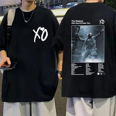 Футболка Weeknd After Hours Til Dawn Tour, винтажная футболка с графическим рисунком, унисекс, модные футболки с короткими рукавами в стиле хип-хоп, унисекс