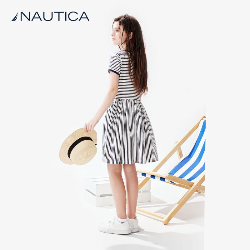 Nautica Летнее полосатое вязаное платье для девочек
