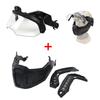 New Tactical FAST Helmet Half Face Mask With Flip Goggles Hunting Airsoft CS Game Paintball Mask Helmet Accessories Gear