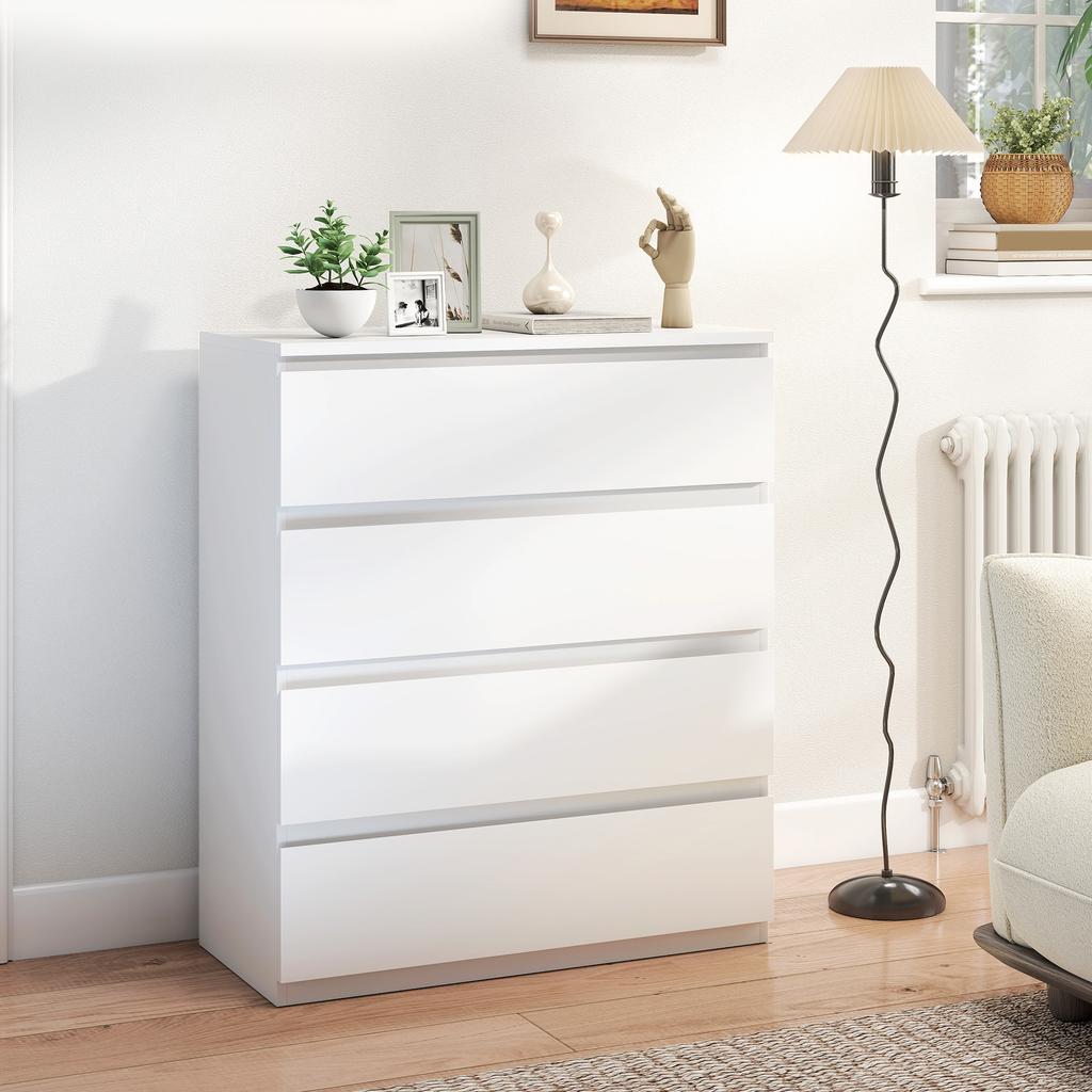 Chest of Four Drawers - White