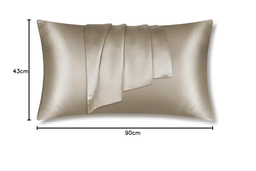 LULUSILK Моющаяся шелковая наволочка, 43x90 см, двусторонняя, сертифицирована OEKO-TEX, идеальный подарок на День матери, День отца, дни рождения, уменьшает постельное