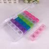 Detachable with Lid Useful Reusable Compartment Tablet Pill Case Pill Box