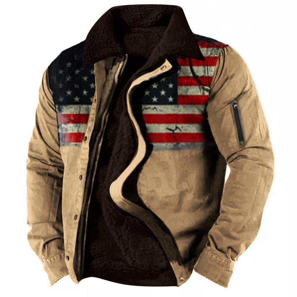 Men's Casual Camouflage Sports Sweatshirt Long Sleeve Zipper Loose Cotton Jacket Coat