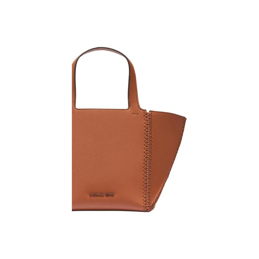 Michael Kors Кожаная сумка-тоут с логотипом Jordi Женская сумка-тоут Коричневая 30T5T9JT5L-LUGGAGE