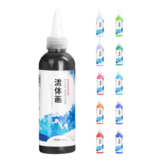 100 мл модный многоцветный опциональный легко наносимый жидкий пигмент художественные ремесла рисование жидкая живопись школьные принадлежности