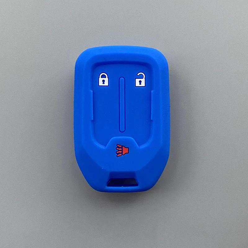 Силиконовый чехол для автомобильного ключа, брелок для Chevrolet Suburban Silverado GMC Terrain Yukon Tahoe Sierra Smart Auto Accessories Key Ring