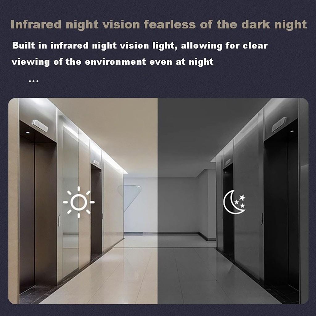 Беспроводной дверной звонок с камерой и интеркомом, ночное видение, видеодомофон с экраном, умный глазок для дома, 4,3 дюйма