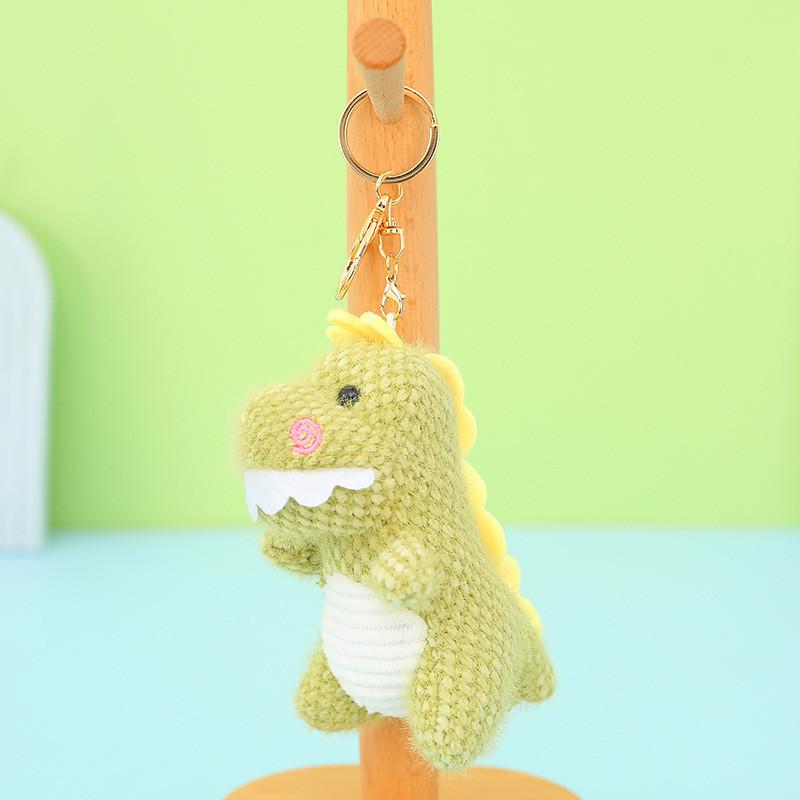 Adorable Korean Style Small Plush Dinosaur Keychain Miniature Dinosaur Stuffed Toy