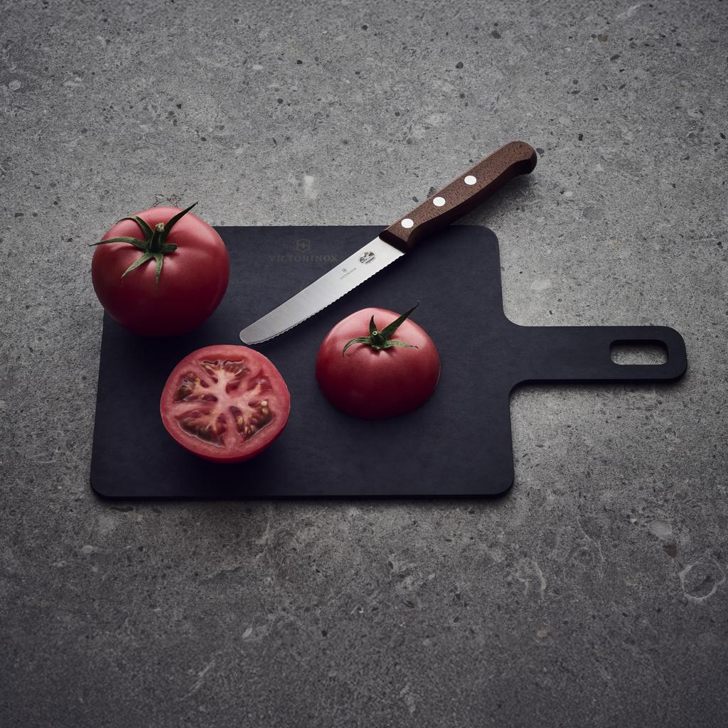 Victorinox Разделочная доска Epicurean, прочная разделочная доска серии S Handy, черная, стильная и устойчивая, из древесного волокна, легкая, можно мыть в посудомоечной машине