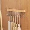 Home Clothes Storage Hanger Multifunctional Wooden Belt Hanger Sturdy Durable Tie Holder For Beanie Scarfs Bra Closet Supplies