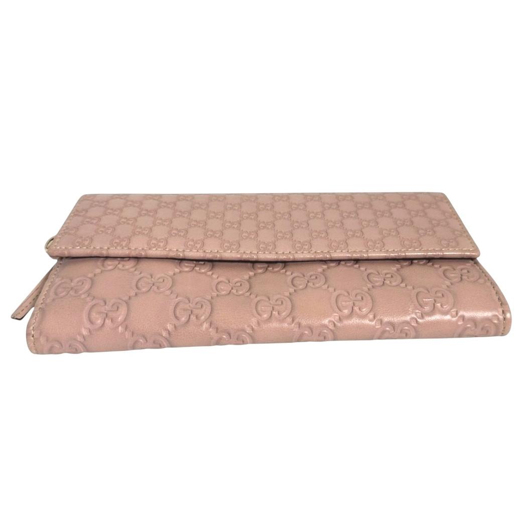 GUCCI Guccisima GG Long Wallet purse leather pink Women  323396 Used