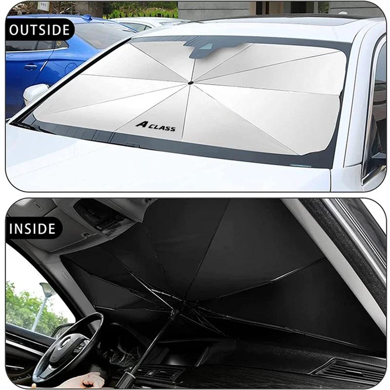 AAUV1 Car sunscreen windshield sunshade for Benz W124 W203 W204 A CLASS B CLASS C CLASS E CLASS S CLASS CLA CLS SL SLC SLK