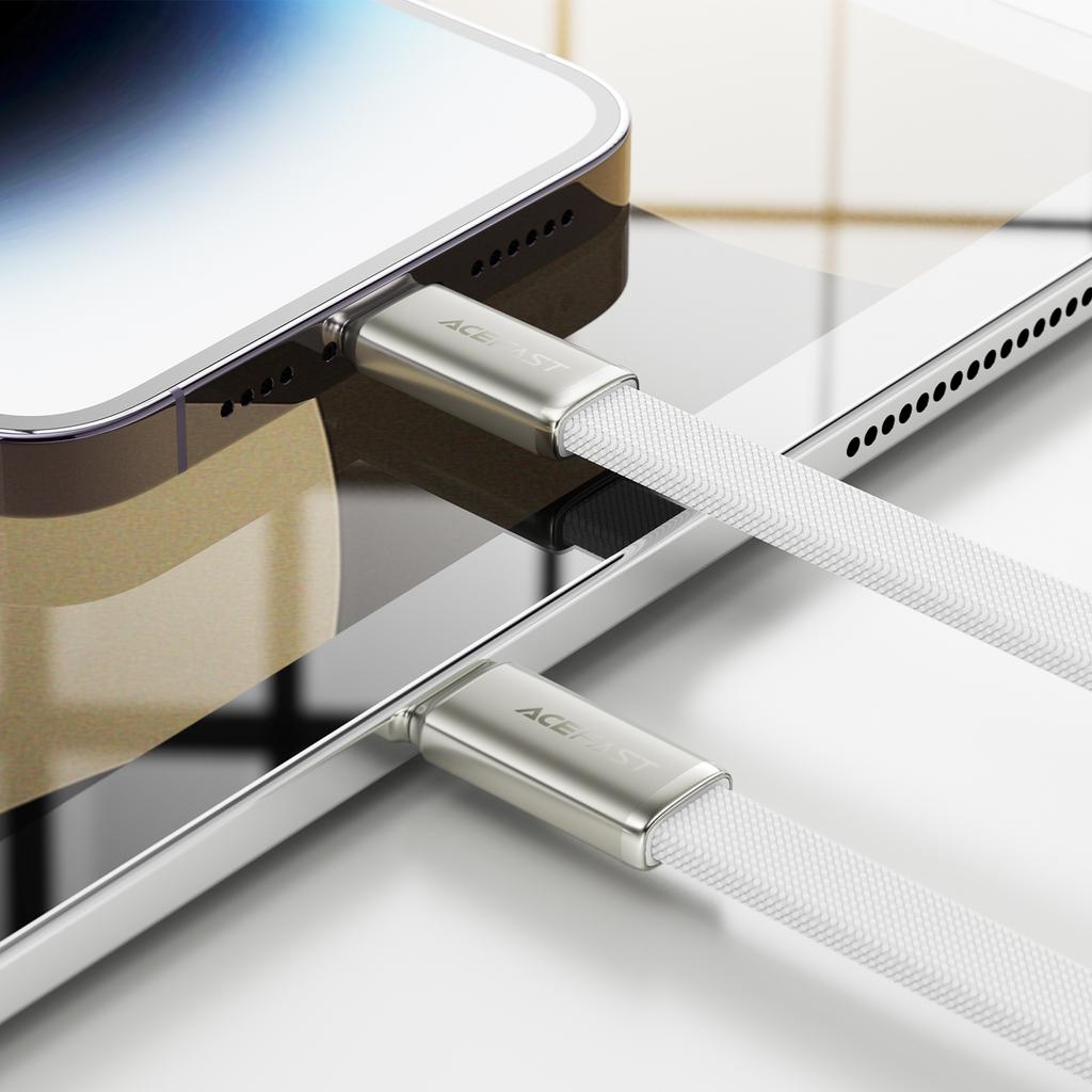 ACEFAST C24-01 Ультратонкий кабель USB-C на Lightning 30 Вт Быстрая зарядка Синхронизация данных Для iPhone / iPad
