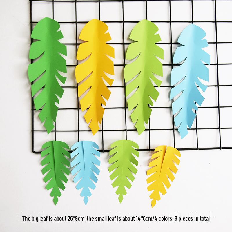 Декор стен в виде листьев и цветов в скандинавском стиле для школьных классов, торговых центров и детских комнат