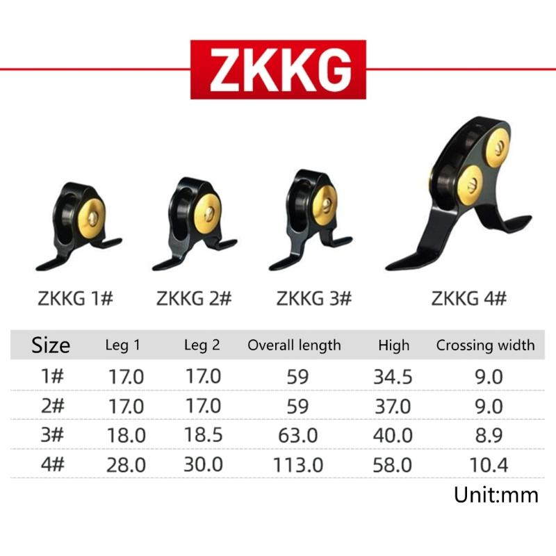 Alloy Fishing Roller Guide Heavy Duty Fishing Rod Guide Single/Double Roller Rod Guides for Rod Trolling Fishing