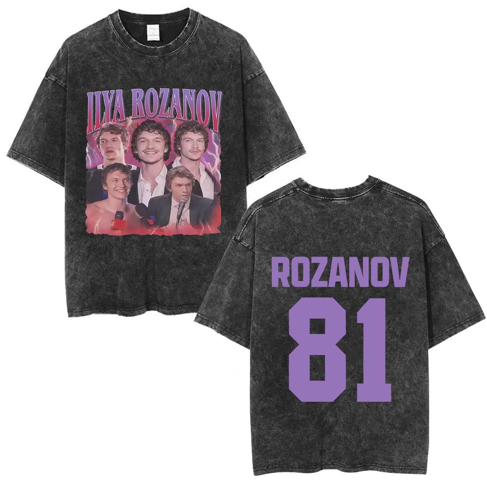 Heated Rivalry Shane Hollander Ilya Rozanov Hollanov washed Vintage Tshirt Men Women Fashion Oversized T Shirts Streetwear