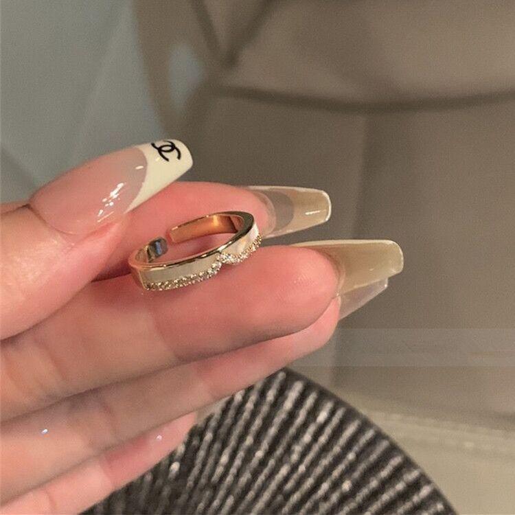 Легкая роскошь изысканное кольцо с цирконом в виде ракушки и буквой, женское, нишевый дизайн, модное кольцо для ношения вместе