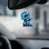 Acrylic Unique Car Hanging Ornament For Rearview Mirror Adorable Cartoon Design