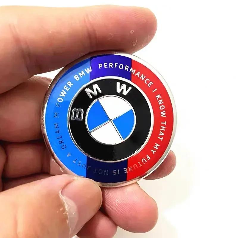 For BMW F11 1Pcs 46mm Car Steering Wheel Badge Emblem Sticker For All BMW Series E36 E46 E53 E90 E60 E61 E93 E87 X1 X3 X5 X6 F30 F20 F10