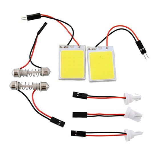 HID White 24COB Light Bulb LED Panel Car Bright Interior Trunk Inner Dome Lamp