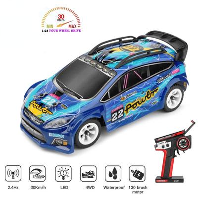 1/28 284010 Мини-автомобиль 4WD Off Road 30 км/ч Гоночная скорость Автомобили 2,4G Модель автомобиля с дистанционным управлением и подсветкой