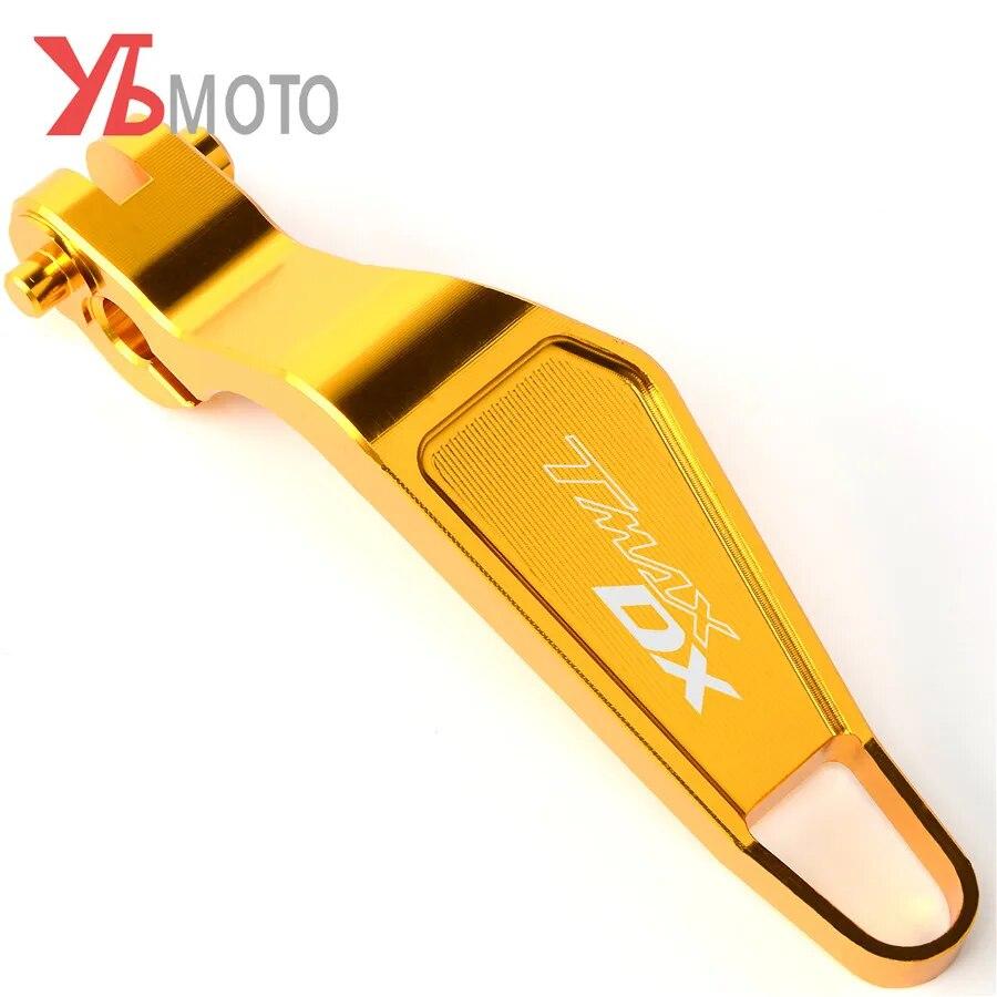 LOGO DX/SX Мотоциклетные аксессуары CNC Алюминиевый рычаг стояночного тормоза для yamaha t-max tmax 530 TMAX530 dx/sx 2017 2018
