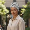 Sara Women' Turban in Pigeon Color Made of Cotton, Also After Chemotherapy