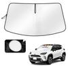 Cartist Front Sunshade for the New Toyota Yaris Yaris and Sanfia Windshield Shade Light UV Car Custom Interior Easy Storage Bag Direct from the